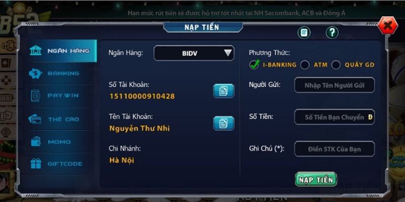 Hệ thống nạp rút thông minh - nhanh chóng